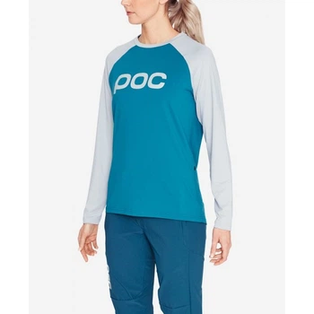Велоджерси POC Essential MTB Womens Jersey L Сірий-Синій