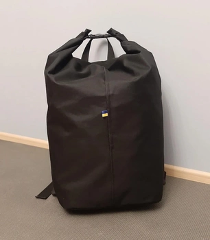 Тактическая транспортная сумка-баул мешок армейский Trend черный на 45 л с Oxford 600 Flat 0057B