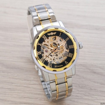 Часы наручные Winner Automatic Silver-Black-Gold 1099-0026