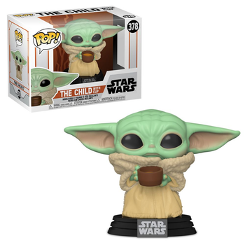Фигурка Фанко Малыш Йода с чашкой №378 Mandalorian The Child with Cup Funko 49933