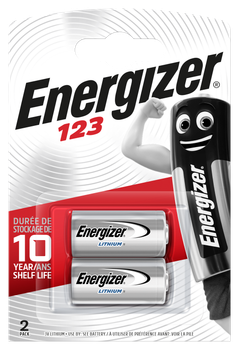 Батарейки Energizer 123 Lithium Photo 2 шт (E300783702) (7638900168495)