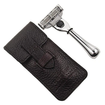 Станок для гоління Parker TRAVM3 MACH 3 Travel Razor With Leather Case