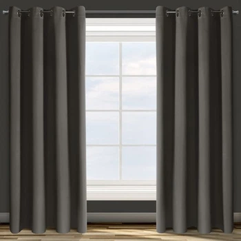 Дизайнерська штора EuroFirany DESIGN 91 PARISA 135 х 250 см графіт (351246)