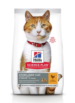 Сухий корм Hill's Science Plan Young Adult Sterilised Cat для стерилізованих котів з куркою 1,5 кг