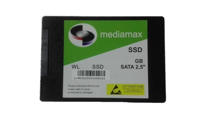Накопичувач SSD 480GB Mediamax 2.5 SATAIII TLC (WL 480 SSD) Refurbished наработка до 1%