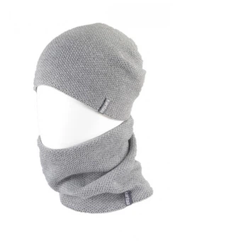 В'язана шапка КАНТА Fashion Hat з Buff снуд унісекс 57-58 Сірий