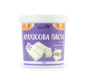 Арахісова паста Manteca з білим шоколадом 500 г