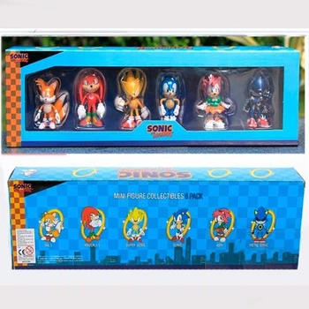Фигурки Соник Anex Box Sonic 6 шт в упаковке