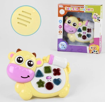 Игрушка развивающая Музыкальная Коровка Zabavka UKA-A 0004-2 свет звук песни украинская озвучка