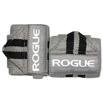 Кистевые бинты Rogue Fitness Wrist Wraps Gray/Black (30 см, средняя жесткость)