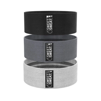 Набір тканинних еспандерів для фітнесу Sports Research Sweet Sweat Hip Bands (3 шт)