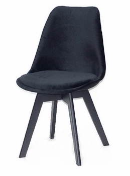 Стул обеденный Onder Mebli MILAN SOFT - BK БАРХАТ ЧЕРНЫЙ В - 4