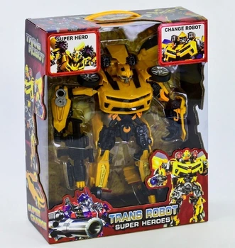 Робот-трансформер большой INTER CHANGE Bumblebee Бамблби световые и звуковые эффекты 40 см