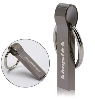 USB флешка KINGSTICK 32GB металлическая серый цвет