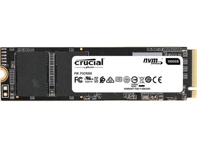 Накопитель SSD Crucial P1 NVMe 1TB M. 2 PCIe 3.0 x4 3D NAND QLC
