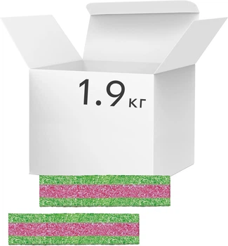 Упаковка жевательного мармелада Fini Клубника кислые полоски 9.5 г x 200 шт (8410525237515)