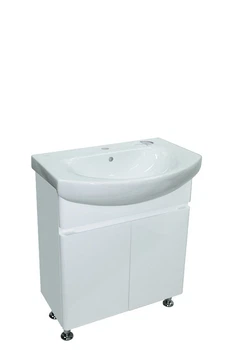Тумба Bianco с умывальником Runa 60 (Kolo) (2 фасада) белая