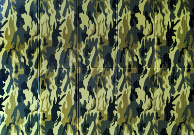 Моди • Камуфляжний килимок туристичний Мілітарі Моди 150х200 хакі (236)