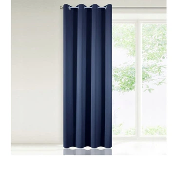 Однотонная штора Decority 140 х 250 см, синие (JS4150)