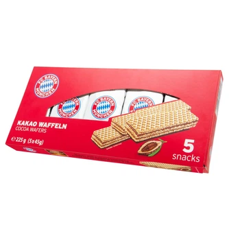 Вафли FC Bayem Munich Wafers with chocolate cream 225 г