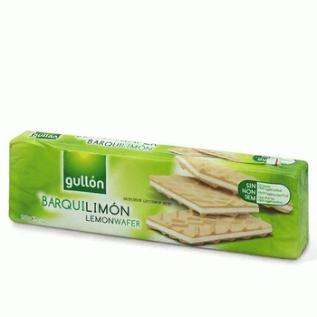 Вафлі GULLON Barquilimon з лимонним кремом, 150г