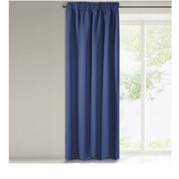 Однотонная штора Decority 270 х 135 см, темно-синяя (JS4325)
