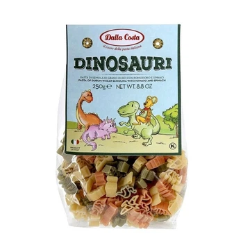 Макароны DALLA COSTA Dinosauri с томатом и шпинатом 250г