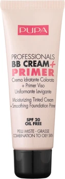 Тональний крем Pupa ВВ Cream + Primer Tone-Cream для жирної шкіри №001 nude 50 мл (8011607211951)