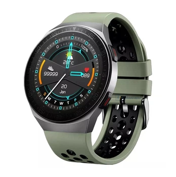 Смарт-годинник Smart Watch Т3-Plus Голосовий виклик, Тонометр, Пульсоксиметр, підключення Bluetooth гарнітури, вбудована пам'ять 8 ГБ, Оливковий (Т3-0194386)