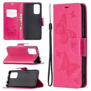 Чехол-книжка с рисунком UniCase Butterfly Pattern для Xiaomi Redmi Note 10 Pro - Rose