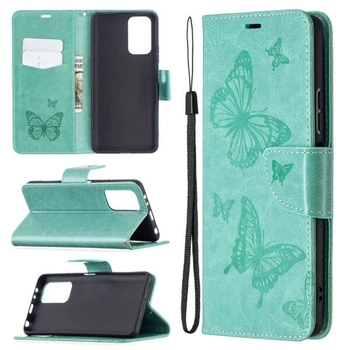 Чехол-книжка с рисунком UniCase Butterfly Pattern для Xiaomi Redmi Note 10 Pro - Green