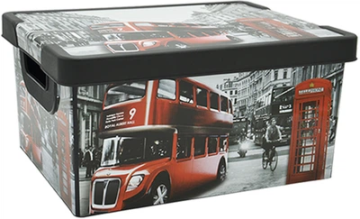 Коробка для зберігання речей Proff London Пластикова 36 х 28 х 18 см (PF2601833/Lon)