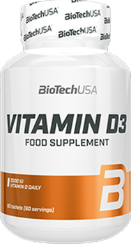 Витамины Biotech Vitamin D3 2000 60 таблеток (5999076239641)