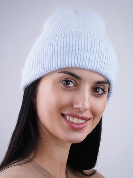 Шапка женская Malisa Эйгер ML9755 54-58 Голубая