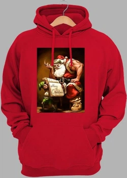 Худі чоловіче JHK Bodybuilder Santa (Бодибілдер Санта) SWRAKNG-RD/NG 2XL Червоне (2000000905181)