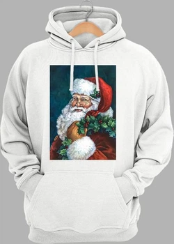 Худи мужское JHK Santa Claus SWRAKNG-WH/NG 2XL Белое (2000000906164)