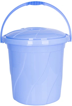 Відро з кришкою Violet House 20 л 34х34х32 см Blue (0046 №5 BLUE з/кр. 20 л)