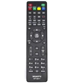 Пульт Универсальный HUAYU VP-001+ для спутникового и Т2 ресивера, телевизора, смарт приставки