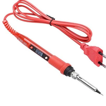 Паяльник с ЖК дисплеем JCD 908S 80W Красный (sv0448)