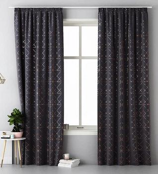 Дизайнерская портьера Glammy Room99 140 х 250 см (Z/Т/Glammy) DARK GREY