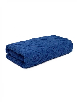 Махровое полотенце Dokma Жаккард 70х140 Palace blue Romb