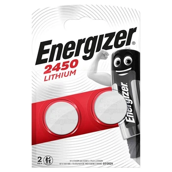 Батарейка літієва Energizer CR 2450 Lithium (CR2450) 3V 2шт.