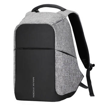 Рюкзак городской Антивор Mark Ryden Safe MR5815ZS SJ G для ноутбука 15,6" с USB объем 18 л. Серый