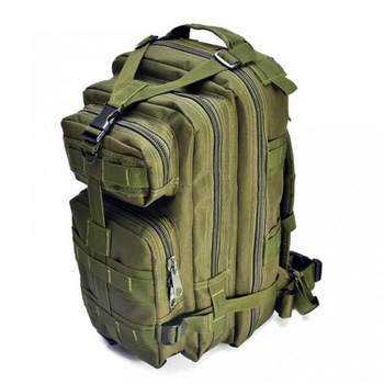 Тактичний штурмовий військовий рюкзак Armour Tactical М25 Oxford 600D (з системою MOLLE) 20-25 літрів Олива