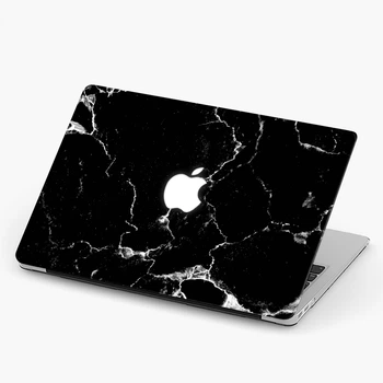 Чехол пластиковый для Apple MacBook Air 13 A1932 / A2179 Черный мрамор макбук про case hard cover (6347-2742)