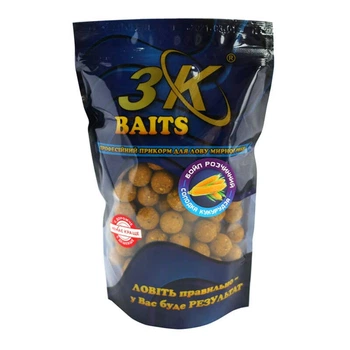 Бойл 3KBaits растворимый пылящий Сладкая кукуруза 16мм 400г (3KB1252)