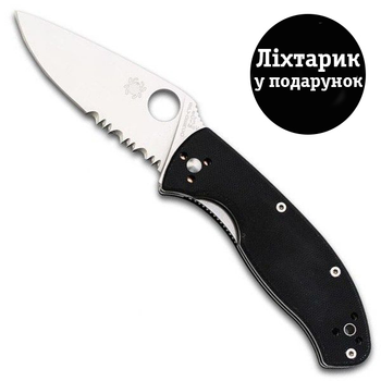 Нож Spyderco Tenacious G-10 полусеррейтор C122GPS