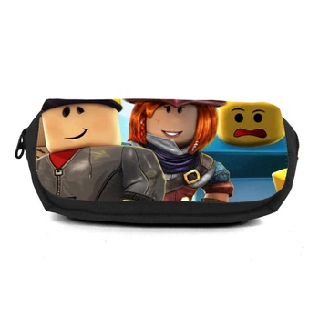 Школьный пенал Роблокс органайзер универсальный (Roblox-006-black) черный