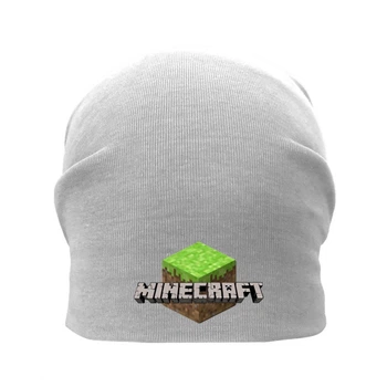 Шапка детская Майнкрафт серая (Minecraft-003) 50-52 см