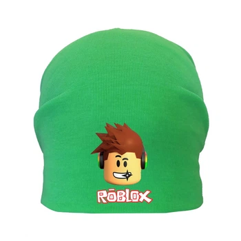 Шапка детская Роблокс зеленая (Roblox -002) 50-52 см